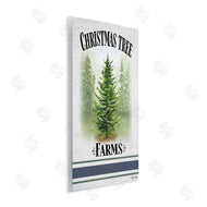 Sheri Hart | Traditional Christmas Tree Blue Stripe