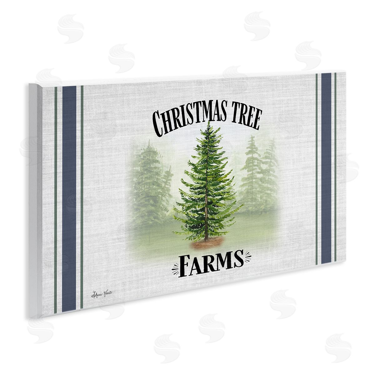 Sheri Hart Charming Christmas Tree Forest Wall Plaque Art