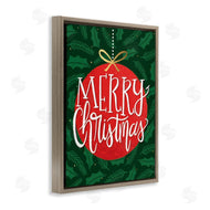 Taylor Shannon Designs | Festive Merry Christmas Red Ornament