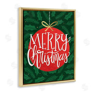 Taylor Shannon Designs | Festive Merry Christmas Red Ornament