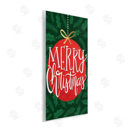 Taylor Shannon Designs | Festive Merry Christmas Red Ornament