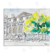 Mark Higden | Classic City Architecture Watercolor Landscape