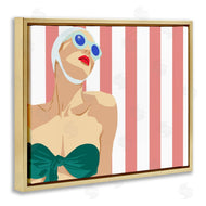 Jen Bucheli | Pop Female Swimsuit Red Stripes