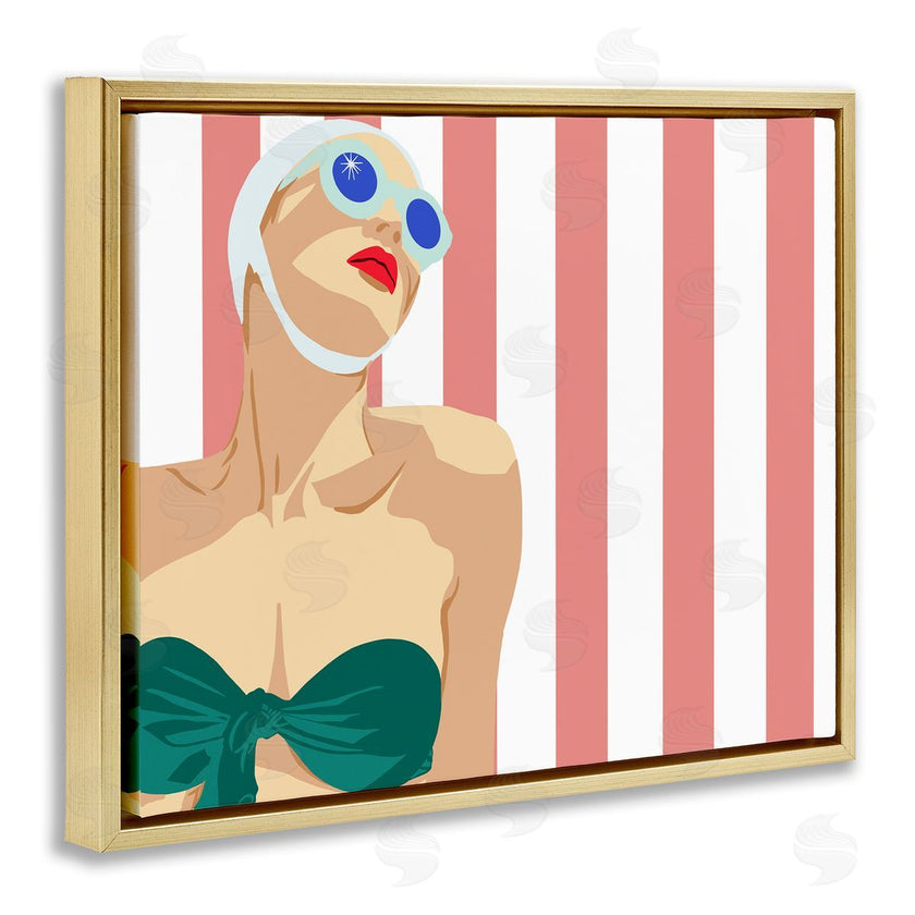 Jen Bucheli | Pop Female Swimsuit Red Stripes