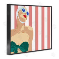 Jen Bucheli | Pop Female Swimsuit Red Stripes
