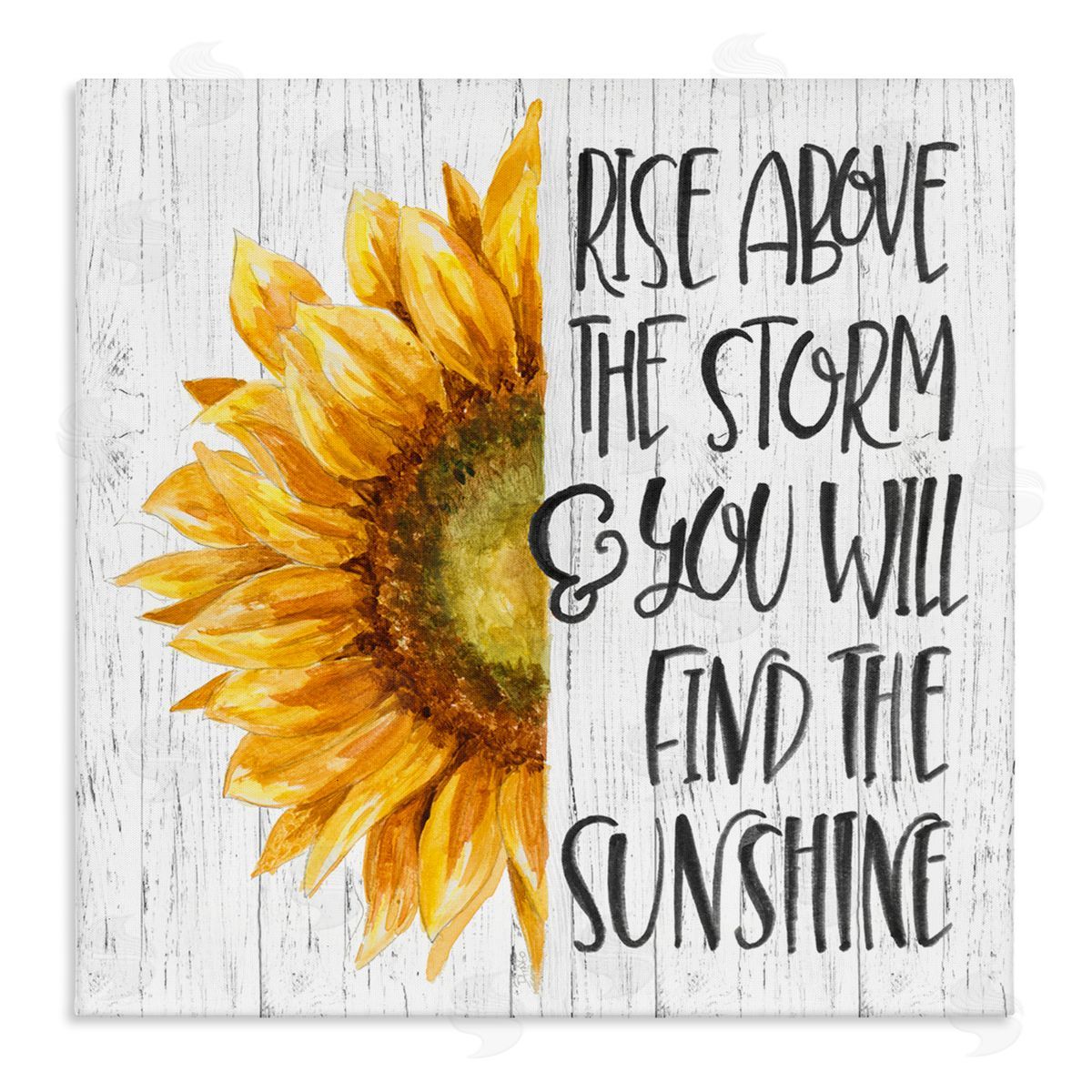 Find Sunshine Motivational Sunflower Canvas Wall Art, Home Decor by Patricia Pinto