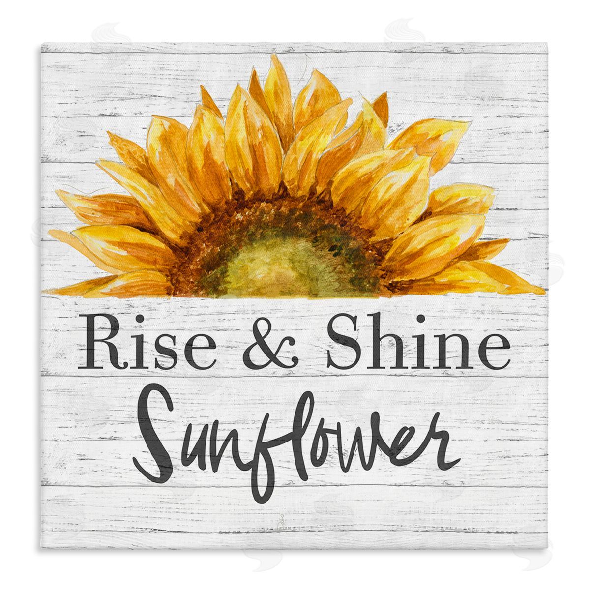 Rise and Shine Sunflower Canvas Wall Art, Home Decor by Patricia Pinto
