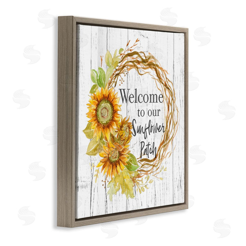 Patricia Pinto | Welcome Rustic Floral Wreath