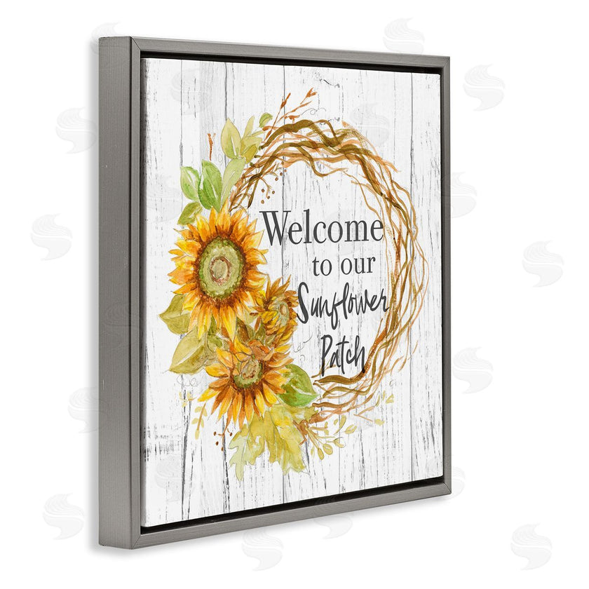 Patricia Pinto | Welcome Rustic Floral Wreath