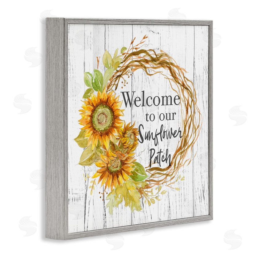 Patricia Pinto | Welcome Rustic Floral Wreath