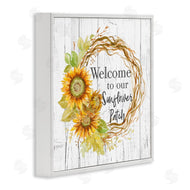 Patricia Pinto | Welcome Rustic Floral Wreath