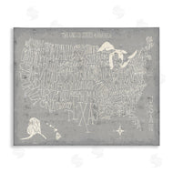 Michael Mullan | Distressed US Map Typography