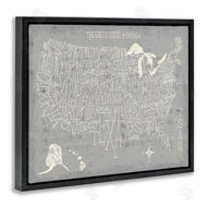 Michael Mullan | Distressed US Map Typography