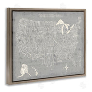 Michael Mullan | Distressed US Map Typography
