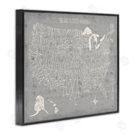 Michael Mullan | Distressed US Map Typography