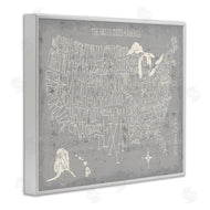 Michael Mullan | Distressed US Map Typography