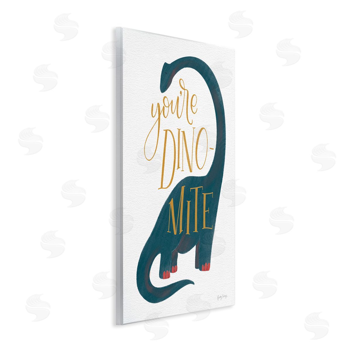 Becky Thorns You're Dino-Mite Long Neck Dinosaur Wall Plaque Art