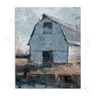 Ethan Harper | Abstract Distressed White Barn