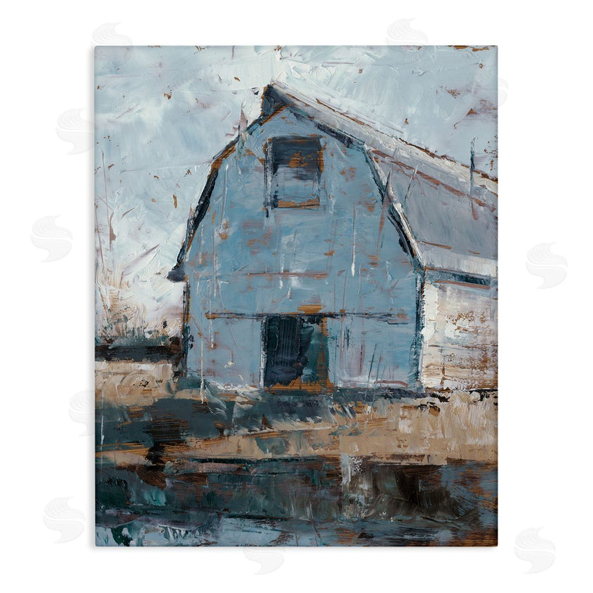 Ethan Harper | Abstract Distressed White Barn
