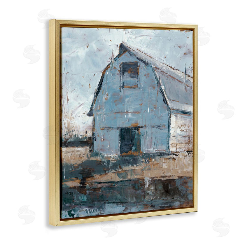 Ethan Harper | Abstract Distressed White Barn