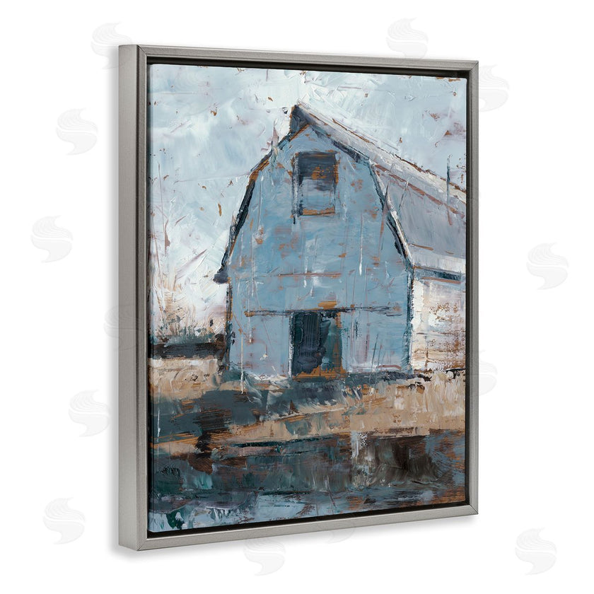 Ethan Harper | Abstract Distressed White Barn