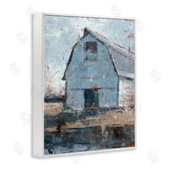 Ethan Harper | Abstract Distressed White Barn