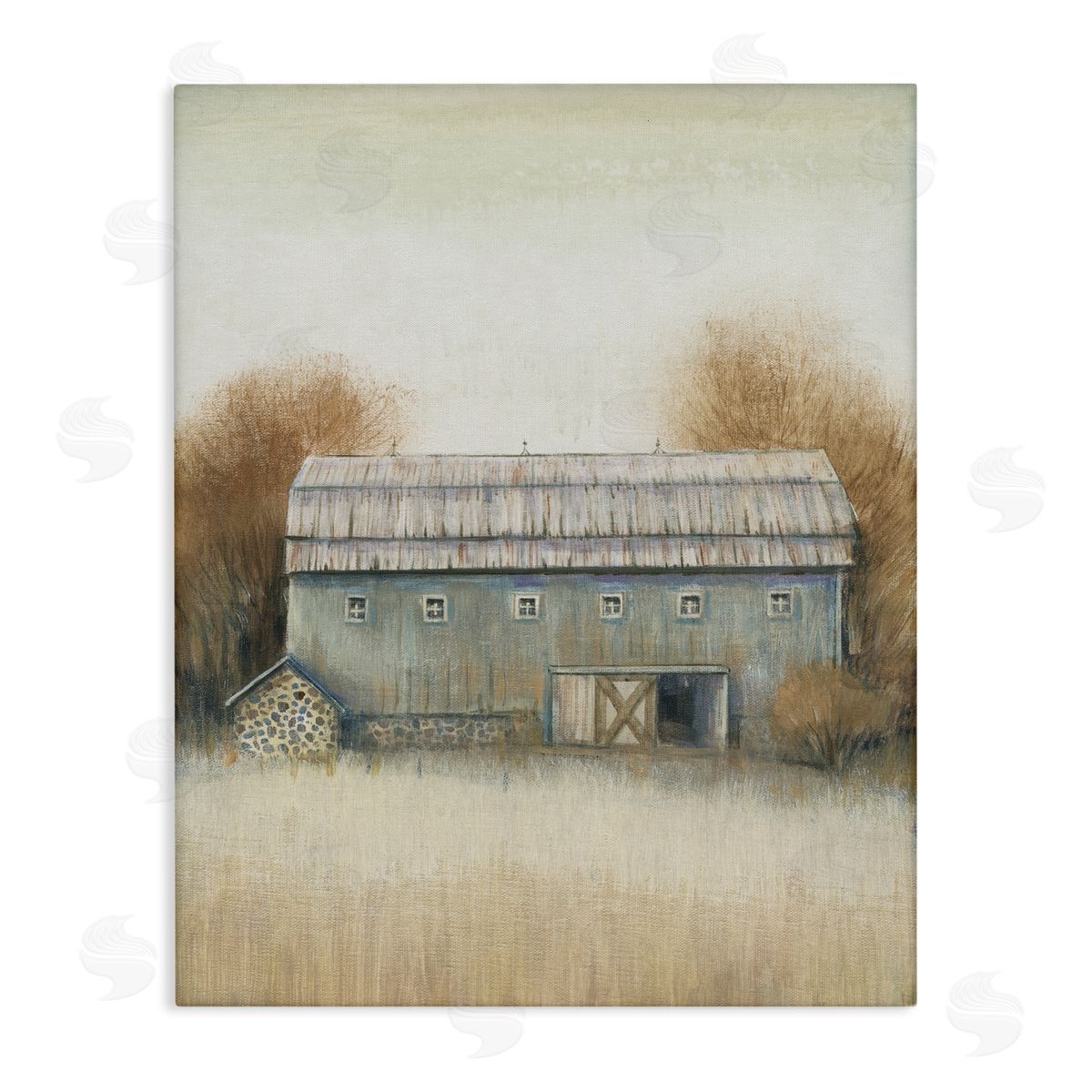 Tim O'Toole Autumn Barn Vintage Farm Landscape Canvas Wall Art