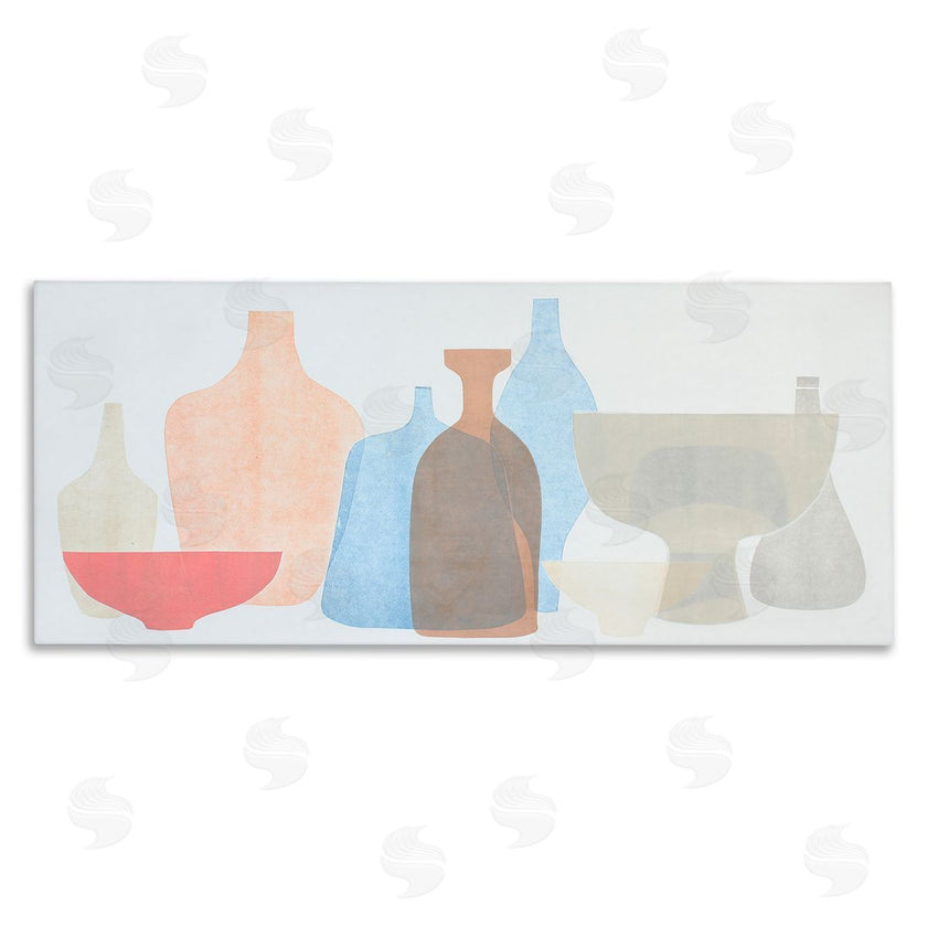 Rob Delamater | Abstract Pottery Soft Pink Blue