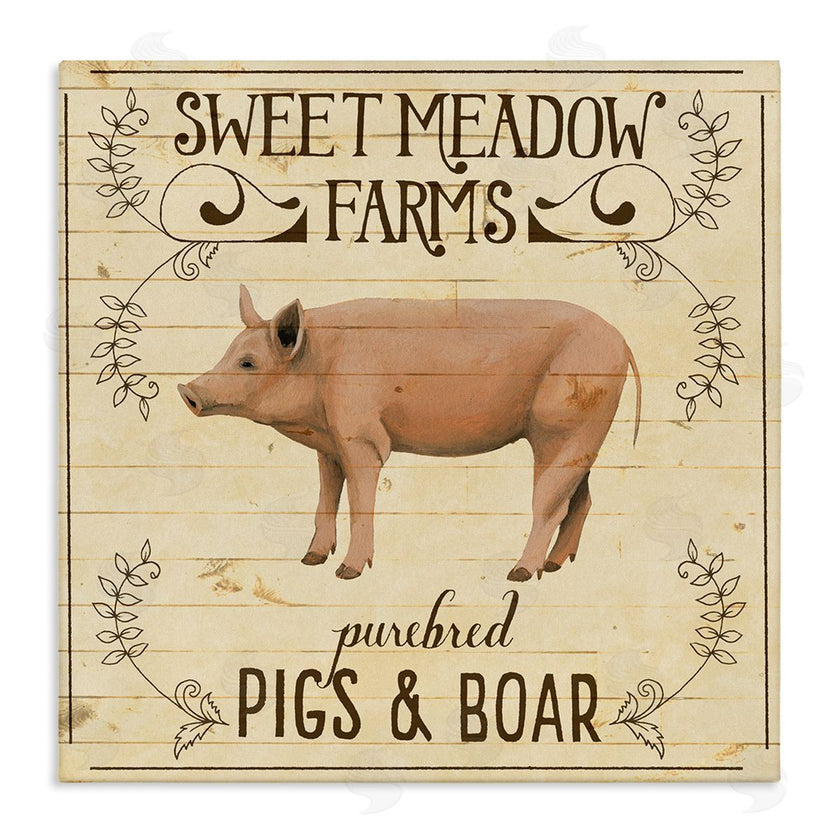 Grace Popp | Vintage Farm Pig Advertisement