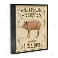 Grace Popp | Vintage Farm Pig Advertisement