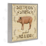 Grace Popp | Vintage Farm Pig Advertisement