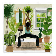 Grace Popp | Female Yoga Cactus Plant Interior