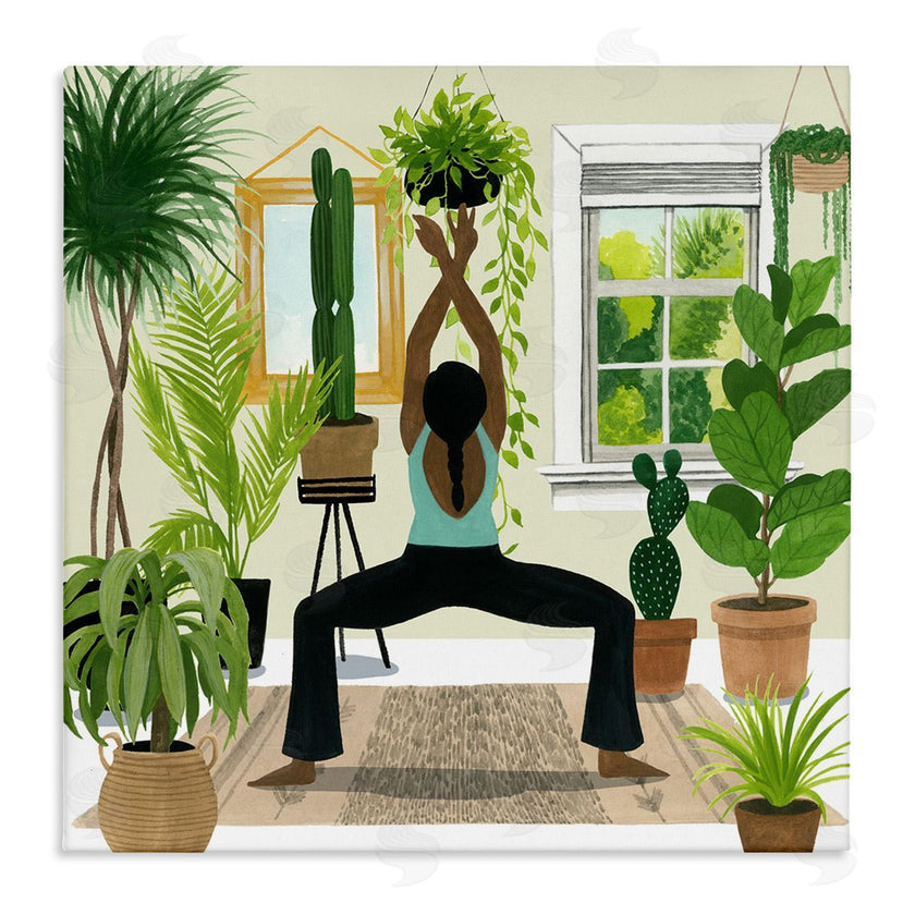Grace Popp | Female Yoga Cactus Plant Interior