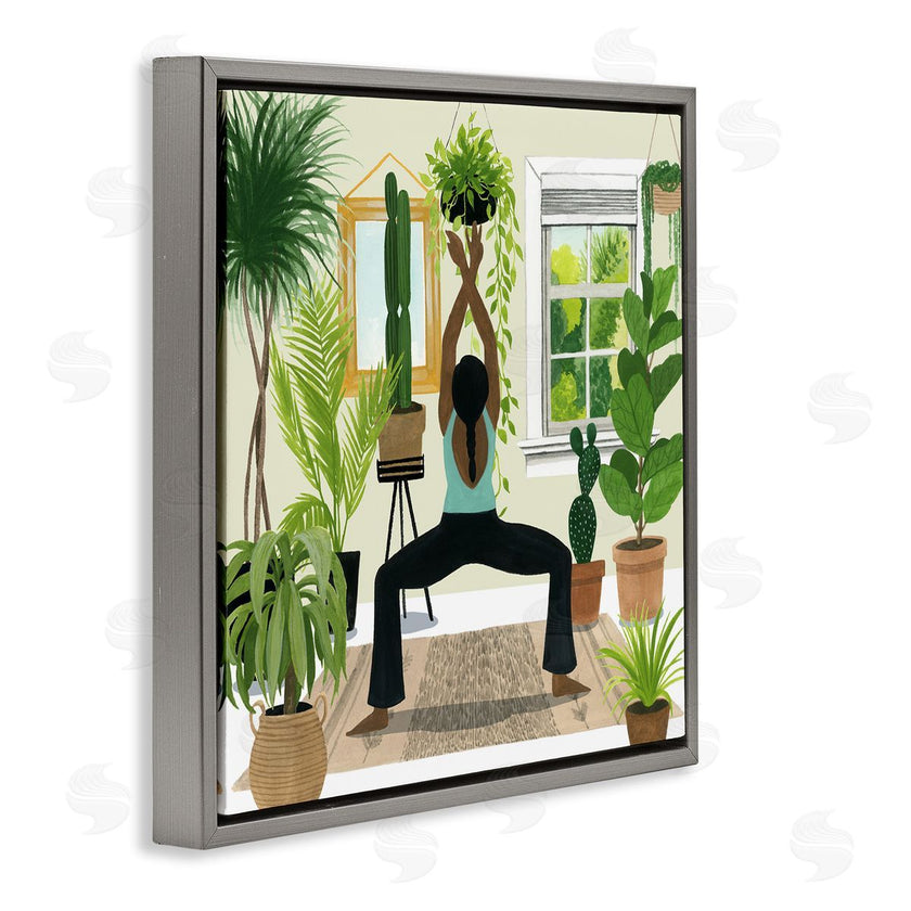Grace Popp | Female Yoga Cactus Plant Interior