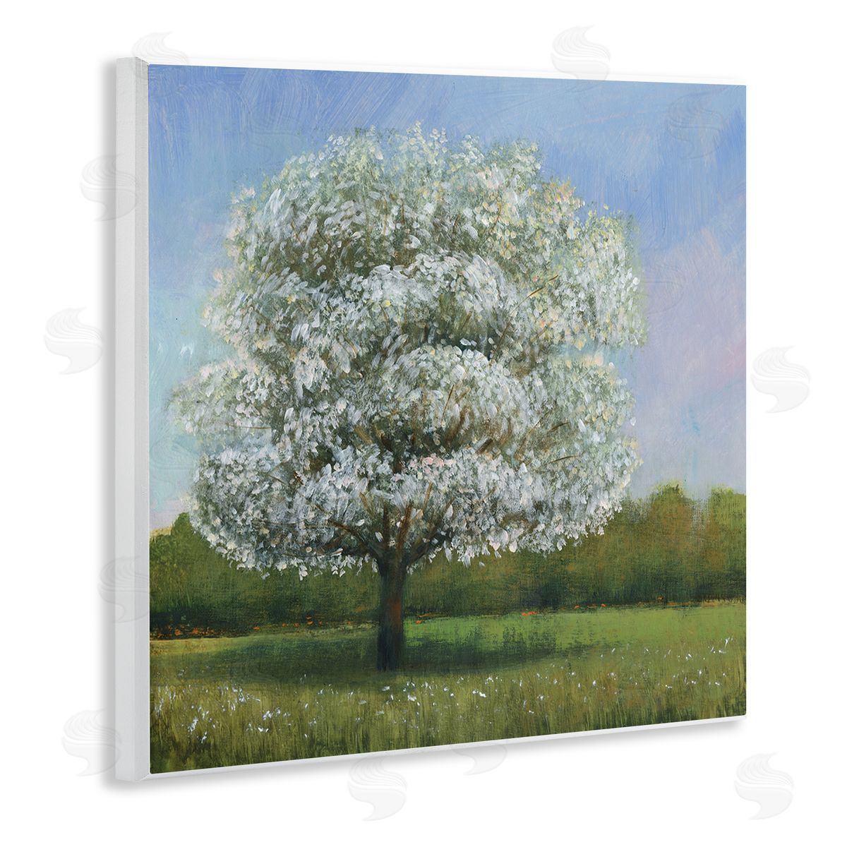 Tim O'Toole Spring Blossom Tree Floral Meadow Wall Plaque Art