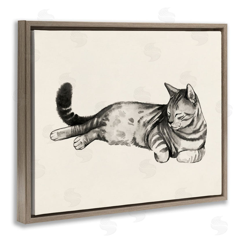 Grace Popp | Sleeping Striped Cat Relaxed Pet