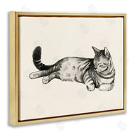 Grace Popp | Sleeping Striped Cat Relaxed Pet