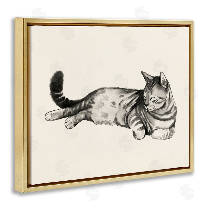 Grace Popp | Sleeping Striped Cat Relaxed Pet