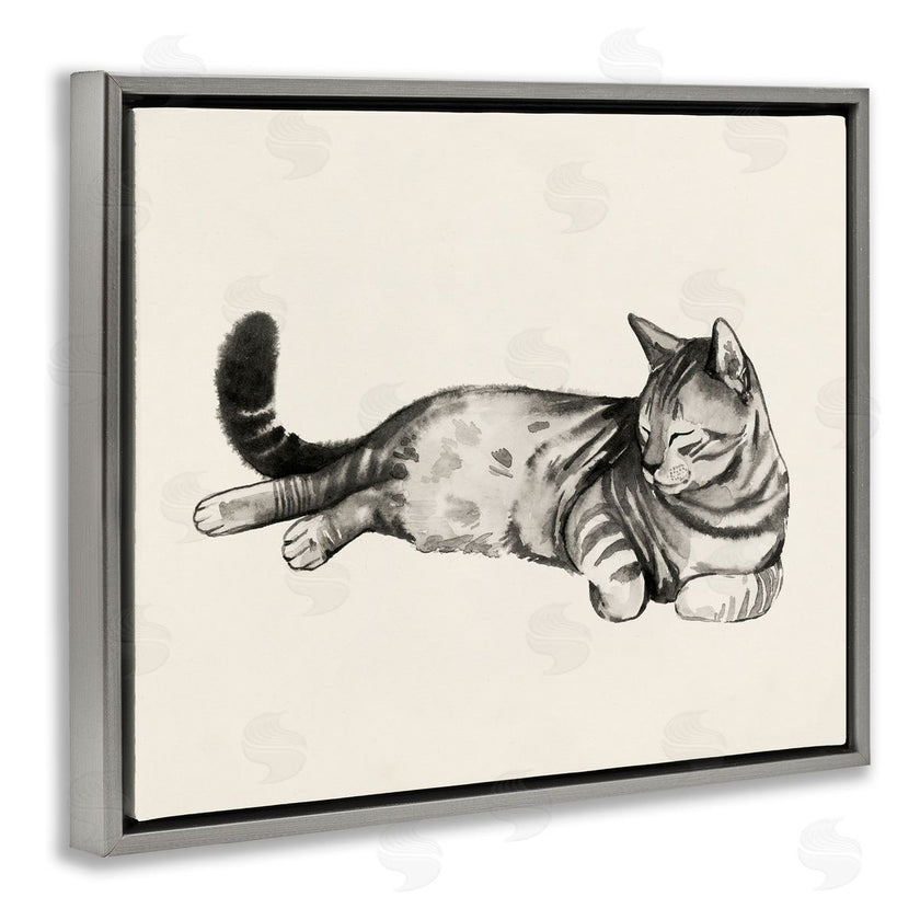 Grace Popp | Sleeping Striped Cat Relaxed Pet
