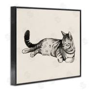 Grace Popp | Sleeping Striped Cat Relaxed Pet