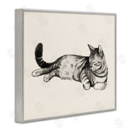 Grace Popp | Sleeping Striped Cat Relaxed Pet