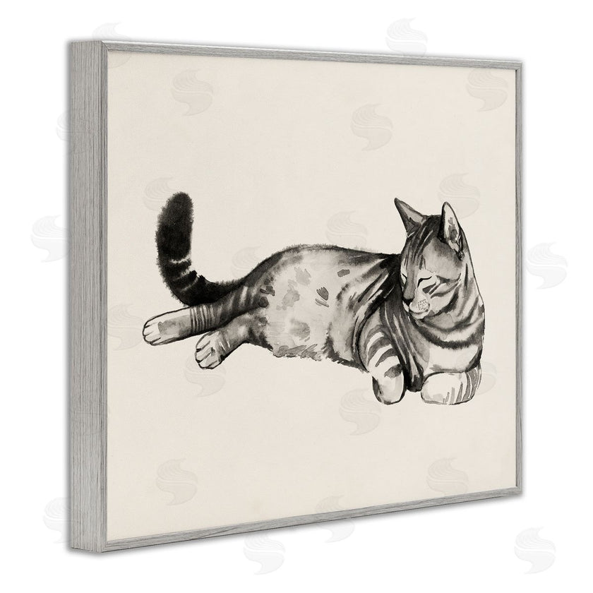 Grace Popp | Sleeping Striped Cat Relaxed Pet