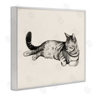 Grace Popp | Sleeping Striped Cat Relaxed Pet