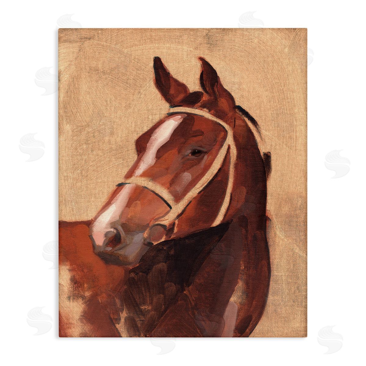 Jacob Green Southwestern Vintage Horse Portrait Canvas Wall Art