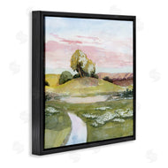Grace Popp | Hillside Sunset Green Grass Landscape