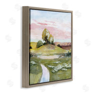 Grace Popp | Hillside Sunset Green Grass Landscape
