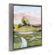 Grace Popp | Hillside Sunset Green Grass Landscape