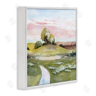 Grace Popp | Hillside Sunset Green Grass Landscape