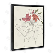 Melissa Wang | Female Linework Tropical Flower Sketch