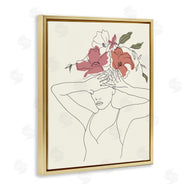 Melissa Wang | Female Linework Tropical Flower Sketch